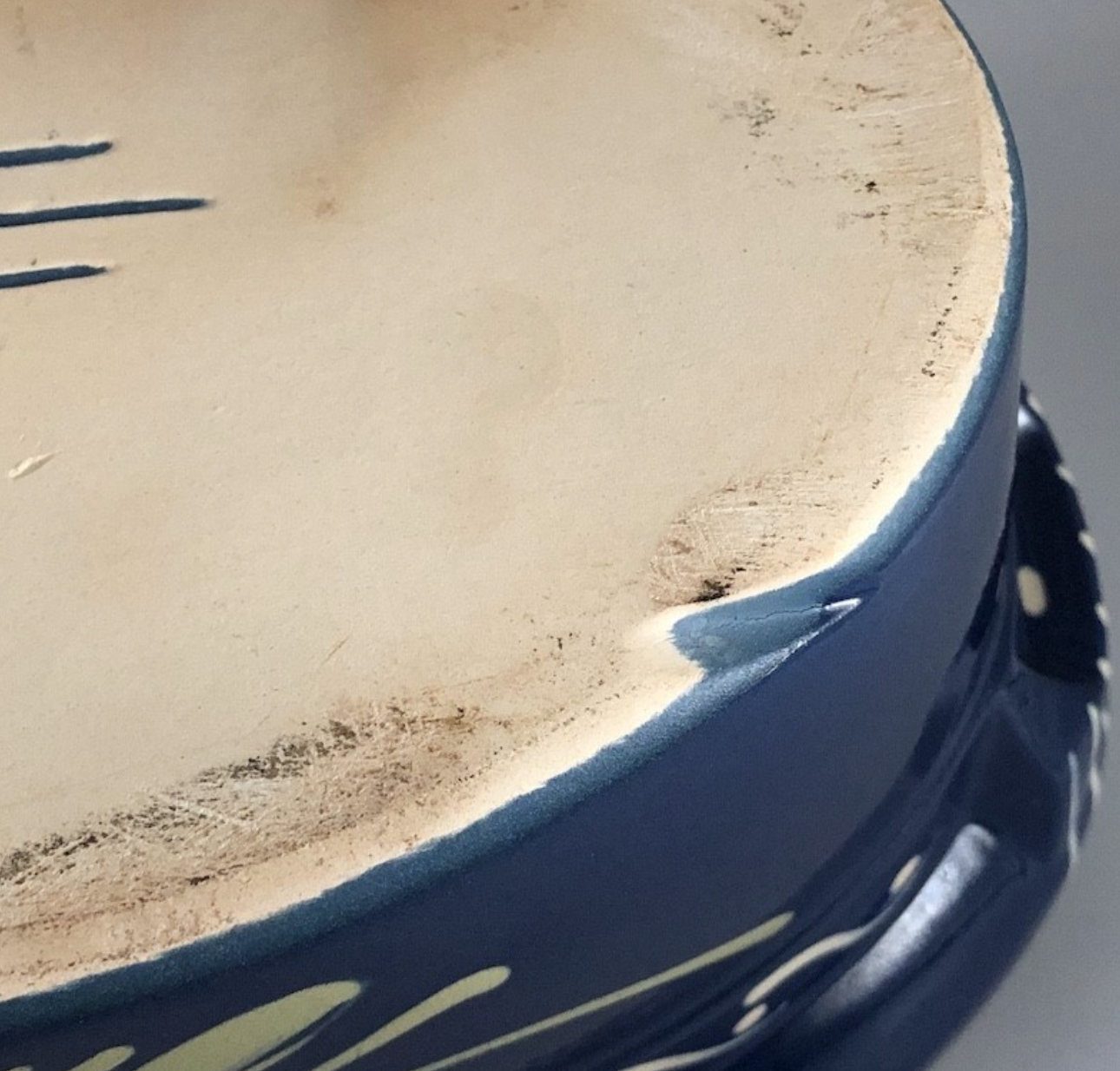 Terrine oval alsace Baeckeoffe blue