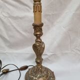 Pied de lampe en bronze Louis XVI