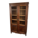 Oak library 1950s French Design Art Deco display cabinet