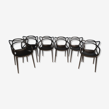 6 Chairs Masters Kartell design Philippe Starck