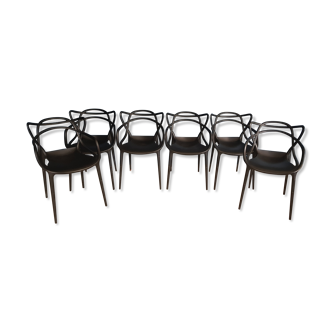 6 Chairs Masters Kartell design Philippe Starck