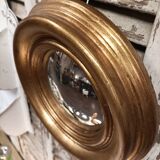 Miroir convexe de 24 cm doré
