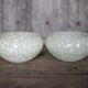 Pair of green Clichy glass lampshades, glass globe for suspension, globe.