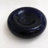 Cobalt blue "tyre" catchall in glass