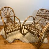 Small rattan chair for children