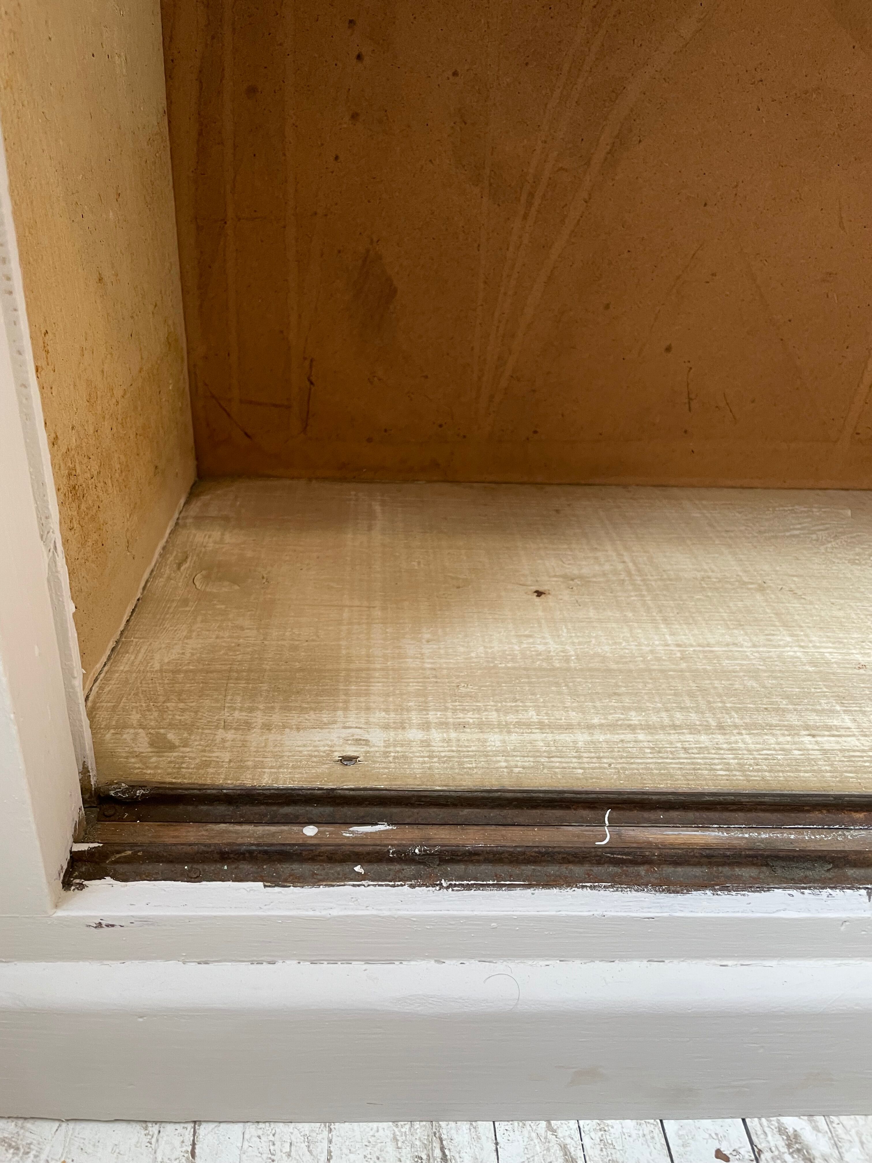 Library showcase ivory white sliding doors