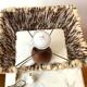 Living room lamp bedside pottery Ludovic and wool 50s vintage