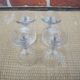 4 crystal goblet glasses from Baccarat (?) h 12 cm