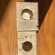 Travertine candle holder, 1970