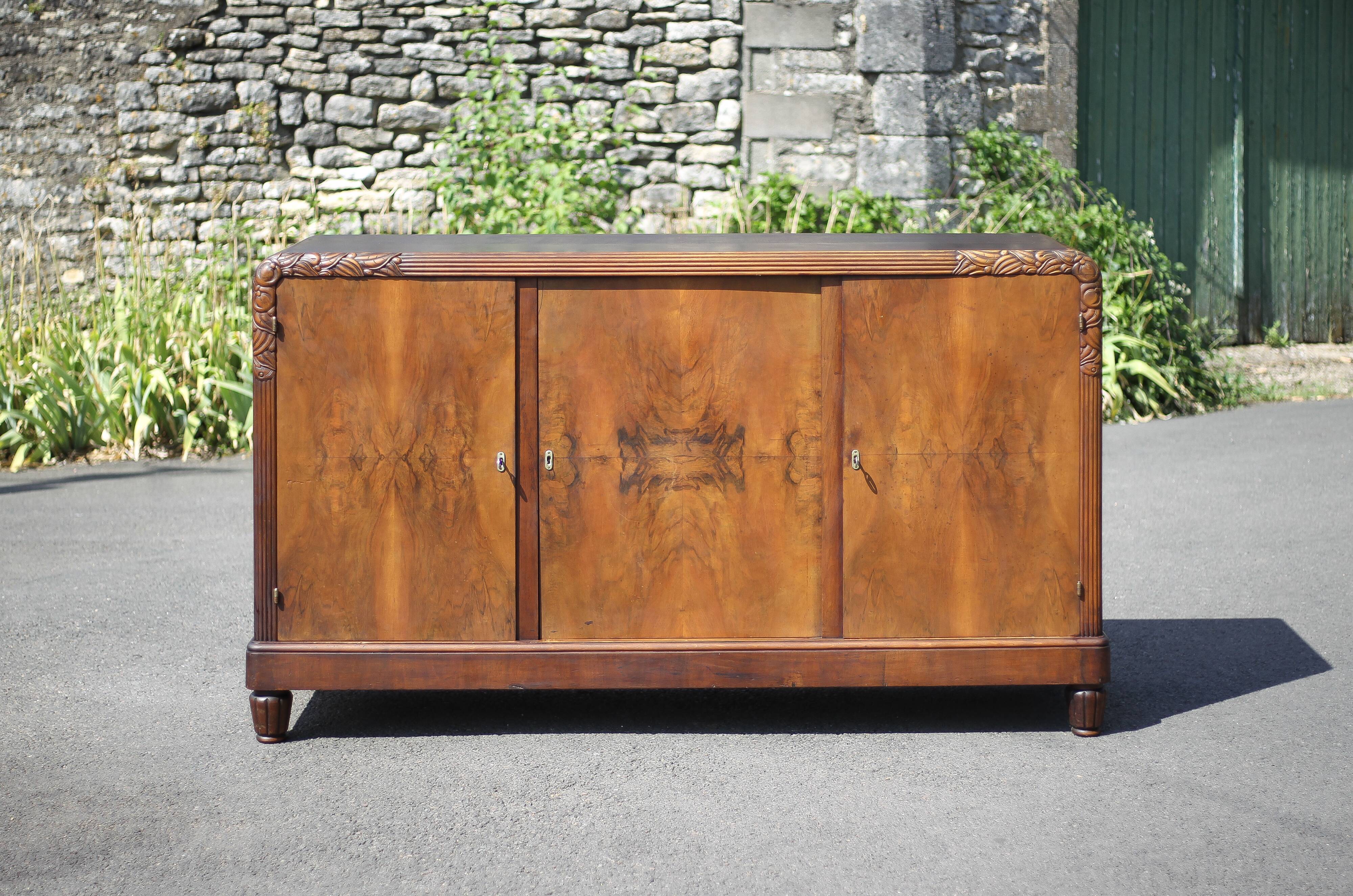 Art Deco sideboard, Art Deco buffet, Art Deco wooden furniture