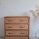Vintage rattan chest of drawers