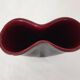 Vase en céramique forme libre Noir / Bordeaux signé Elchinger Années 50's