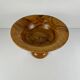 Cup - Footed fruit bowl made of single-piece olive wood, 1950-60