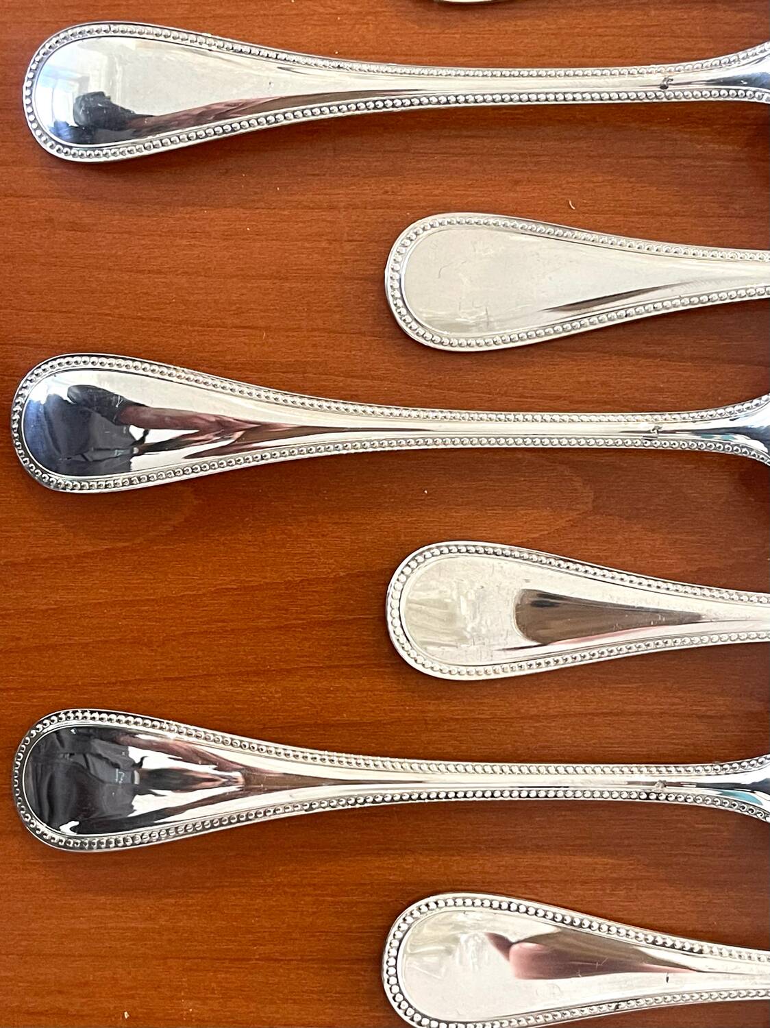 Christofle pearls 12 table spoons 20.5 cm near new condition
