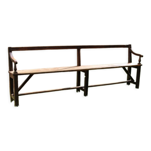 banc d'église en chêne