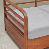 Art Deco sofa gray fabric Jindrich Halabala 1930