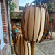 Lampadaire en rotin