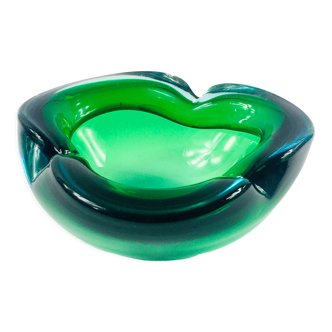 Mid Century Sommerso Murano Glass Bowl By Flavio Poli, Italy, 1960s