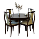 Set of 4 dining chairs, Lübke Germany 1960s, vintage