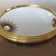 Golden 50-60's aluminium round mirror tray