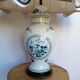 Limoges porcelain lamp and its jupled lampshade