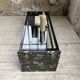 80s Italian marble and glass coffee table
