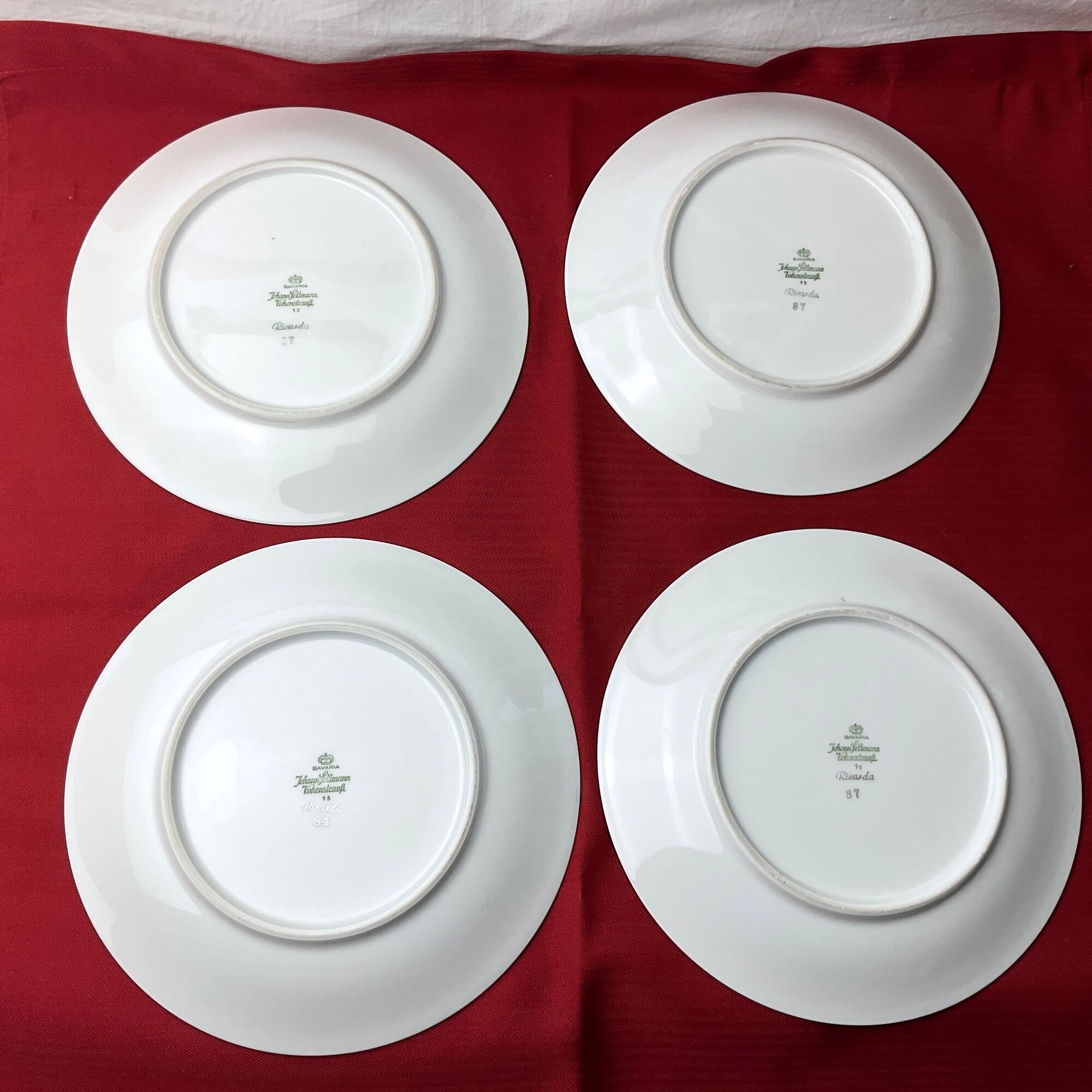 Set of 4 dessert plates Johann Seltmann Vohenstrauss Ricarda