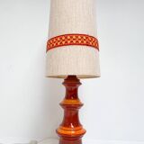 Ceramic fat lava Hustadt Leuchten floor lamp, 1970s
