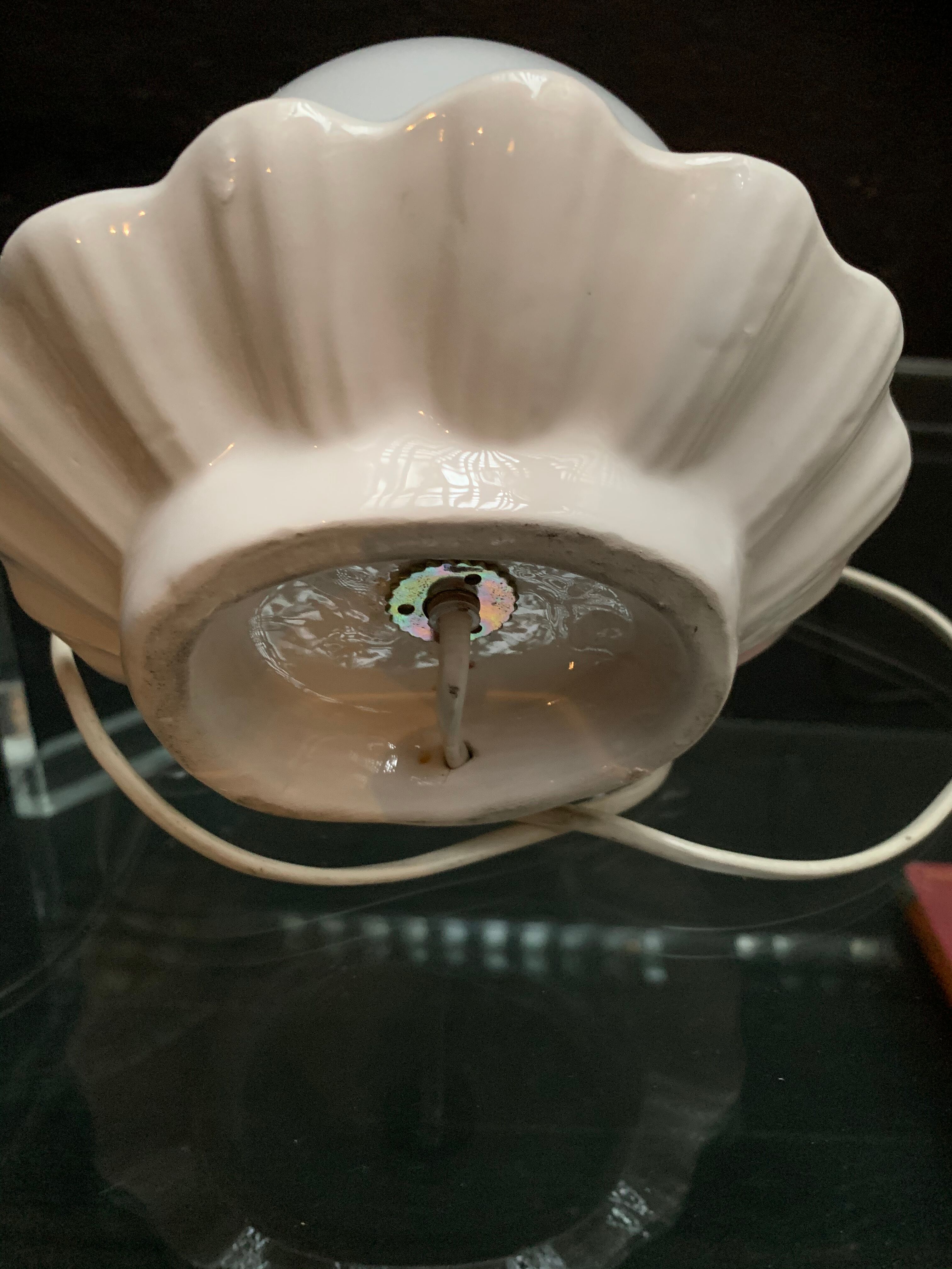 Vintage shell lamp, 1960