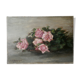 Table, oil on cardboard, bouquet of roses, 1930s