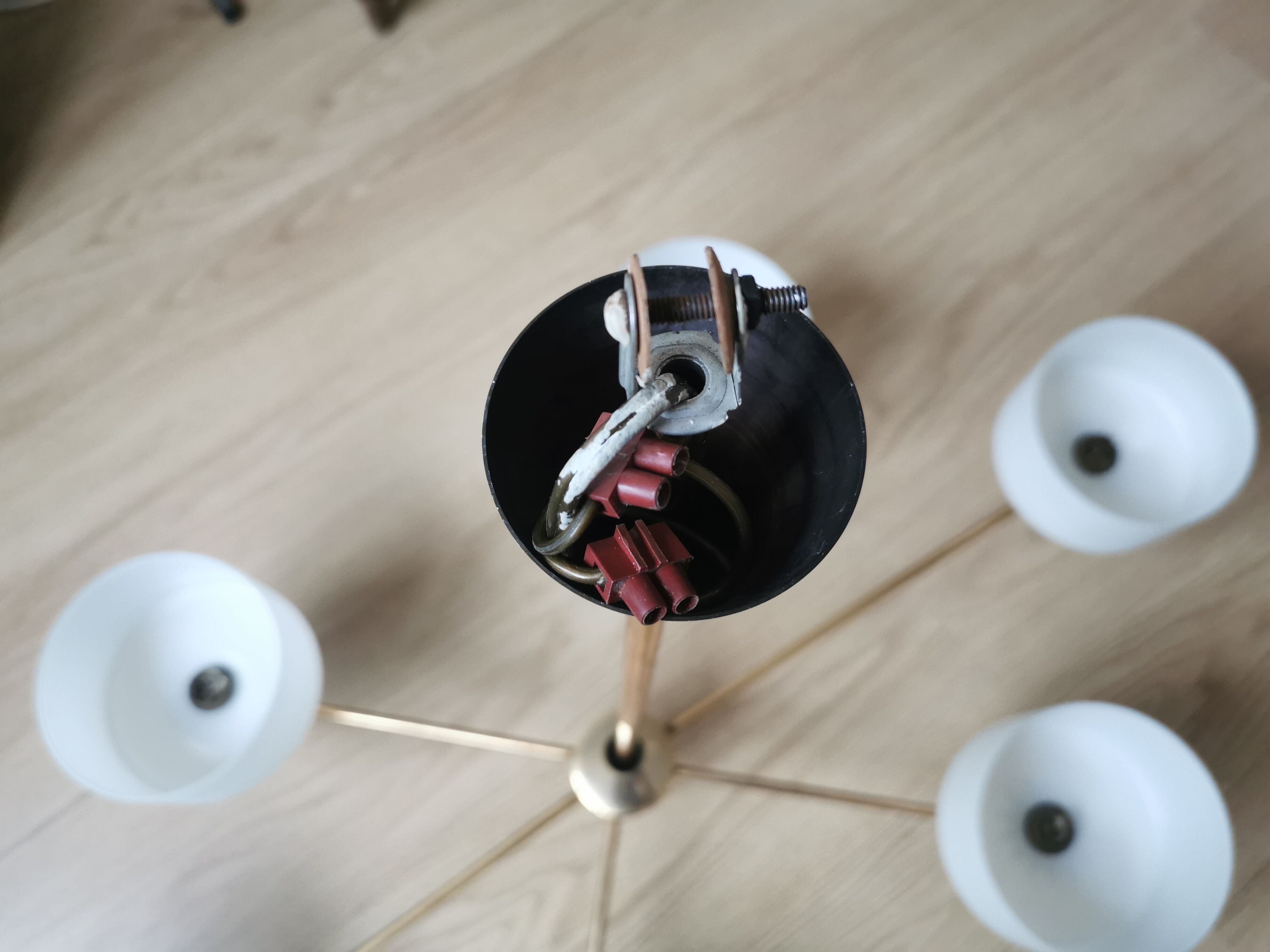 Chandelier 1950 modernist design arlus lunel