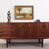 Peinture « The Road by the Pond », design scandinave, années 1970