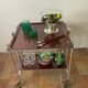 Vintage 70s folding dessert trolley