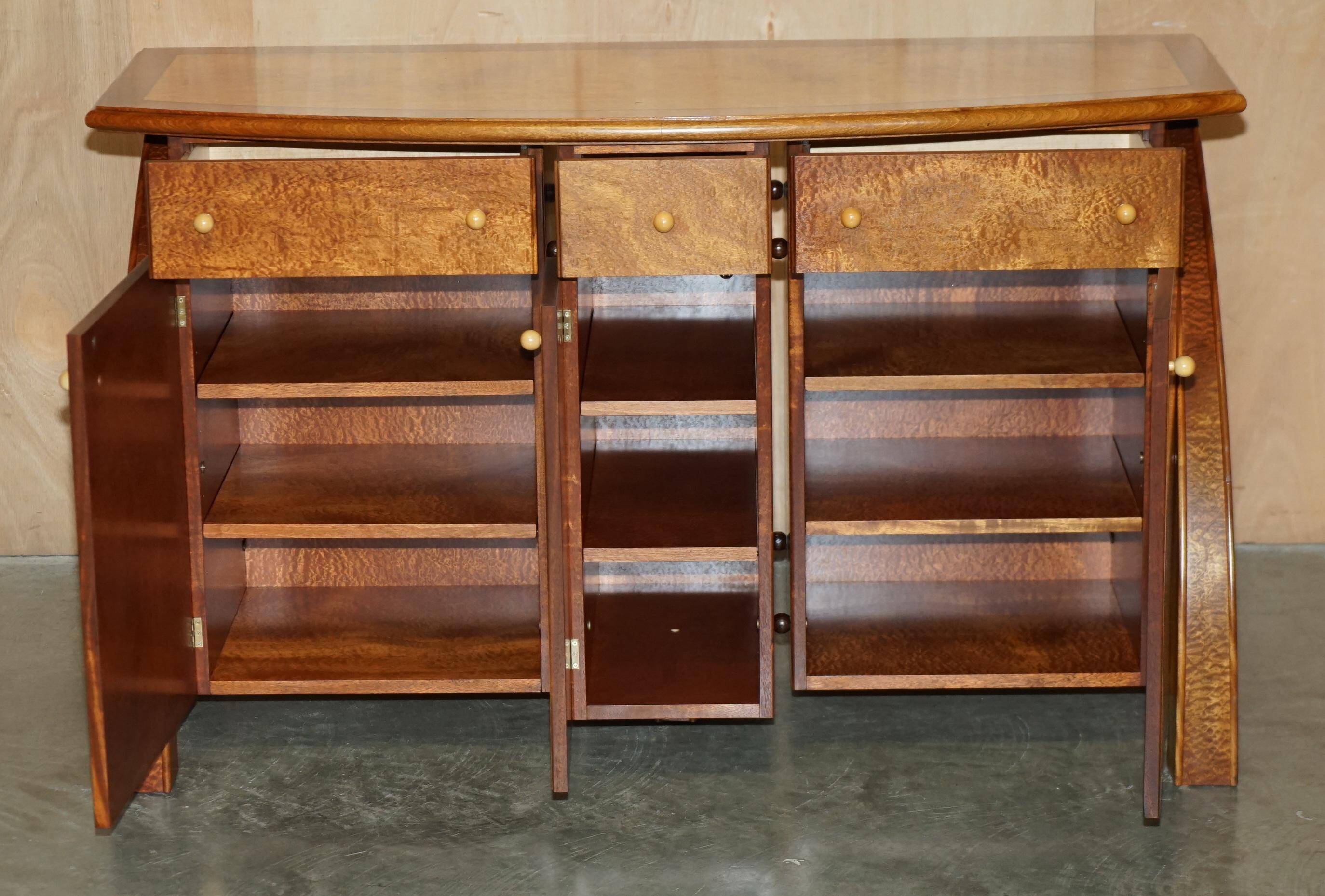 Very Art Deco in burl maple and thuja wood by Andrew Vara.
