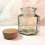 Octagonal glass jar