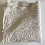 Nappe de ferme de réserve en lin brut 19e L260cm