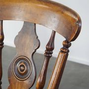 Antique set of 4 wooden dining chairs from the 19th century