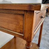 Old side table in merisier stamped