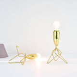 Pair of danish mid-century modern tripod table lamps Eric Merthen