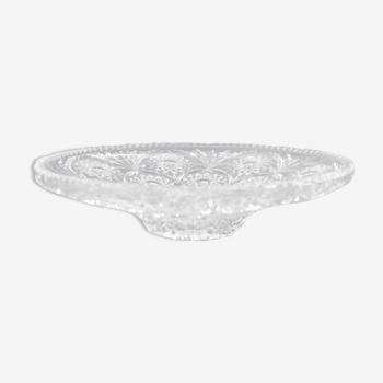 Presentation dish in cut crystal