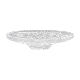 Presentation dish in cut crystal