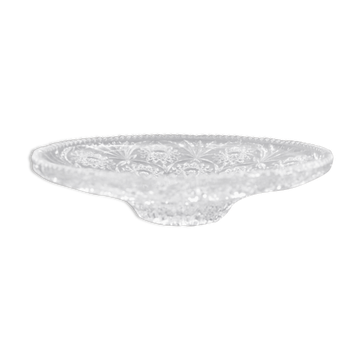 Presentation dish in cut crystal