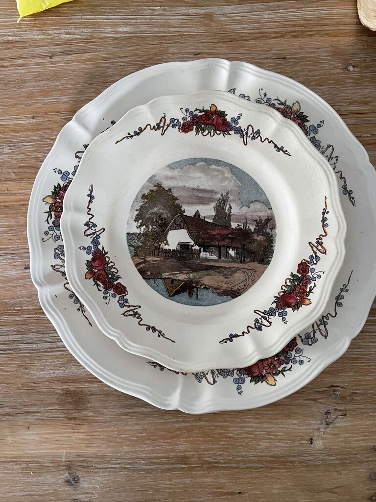 Obernai presentation plate and plate