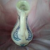 Zoomorphic pitcher in enamelled terracotta