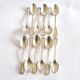 Lot of 12 classic silver-plated metal teaspoons 1900 Silversmith BOULENGER