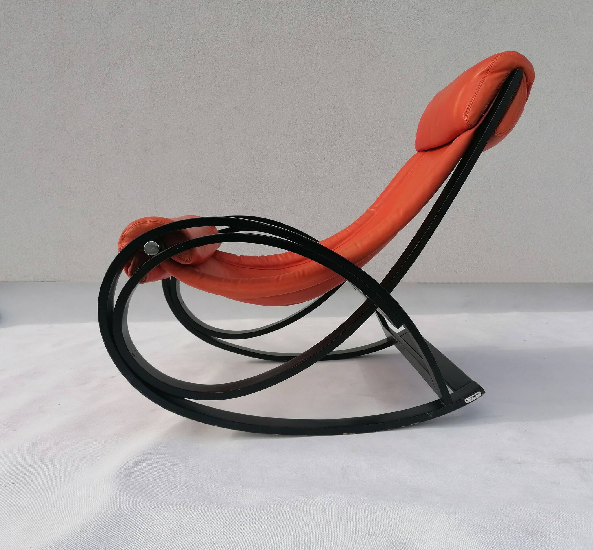 Sgarsul Rocking Chair by Gae Aulenti for Poltronova, 1960s.
