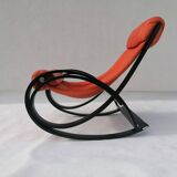 Sgarsul Rocking Chair by Gae Aulenti for Poltronova, 1960s
