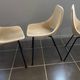 A barrel chair by Pierre Guariche, Steiner, vintage beige fabric, 1950.