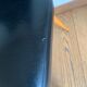 Black chair with compass legs