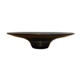 Art Deco smoky glass cut